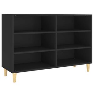 vidaXL Aparador 103,5x35x70 cm derivados de madeira preto