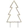 vidaXL Decora&ccedil;&atilde;o &aacute;rvore de Natal c/ luz e estacas 115 luzes LED 90 cm