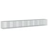 vidaXL Cesto gabi&atilde;o com cobertura 800x100x100 cm ferro galvanizado