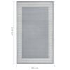 vidaXL Passadeira 100x150 cm polipropileno cinzento com padr&atilde;o