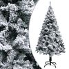 vidaXL &Aacute;rvore de Natal artificial c/ flocos de neve 120 cm PVC verde