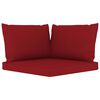 vidaXL 8 pcs conjunto lounge de jardim c/ almofad&otilde;es vermelho tinto