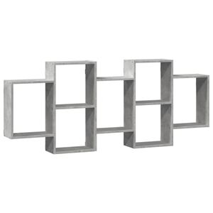 vidaXL Prateleira parede 159x18x65 cm deriv. madeira cinzento cimento