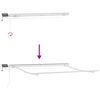 vidaXL Toldo Retrátil Manual Branco 300 x 250 cm Tecido e Aço