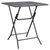 vidaXL Mesa de jardim 60x60x72 cm malha metal expandido antracite