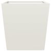 vidaXL Vaso/floreira de jardim 50x50x50 cm a&ccedil;o branco