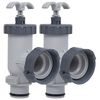 vidaXL V&aacute;lvulas de regula&ccedil;&atilde;o para piscina 2 pcs