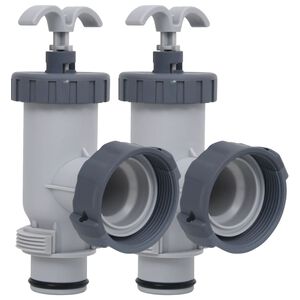 vidaXL V&aacute;lvulas de regula&ccedil;&atilde;o para piscina 2 pcs
