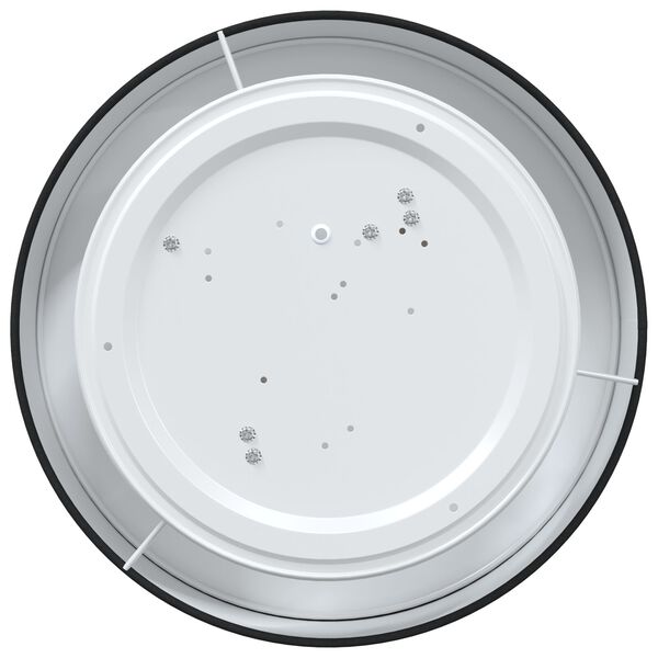 vidaXL Lâmpada de teto Preto 38 x 13.5 cm tecido