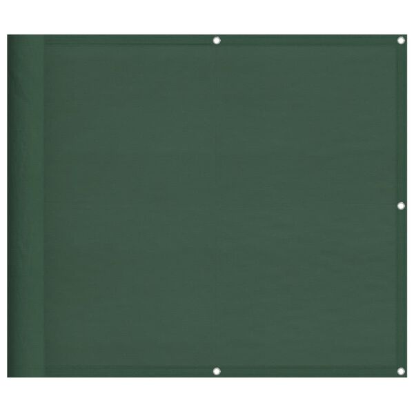 vidaXL Tela de varanda 90x800 cm 100% poli&eacute;ster oxford verde-escuro