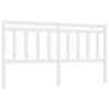 vidaXL Cabeceira de cama 186x4x100 cm pinho maci&ccedil;o branco