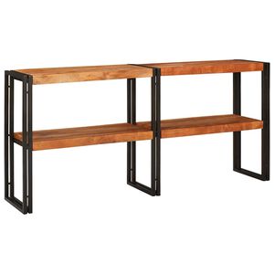 vidaXL Aparador Castanho 160 x 33 x 75 cm Madeira S&oacute;lida de Ac&aacute;cia