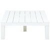 vidaXL Mesa de jardim 78x78x31 cm plástico branco