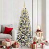 vidaXL &Aacute;rvore de Natal Artificial com 300 LEDs Branco 180 cm
