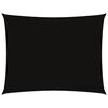 vidaXL Para-sol estilo vela tecido oxford retangular 3x4 m preto