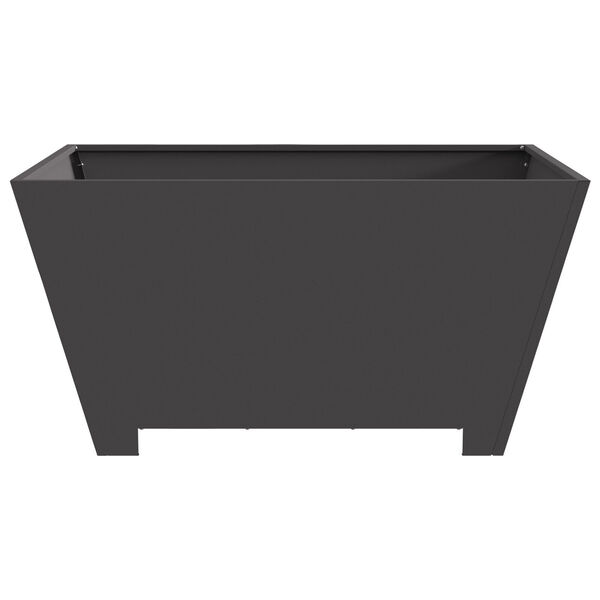 vidaXL Fire Pit Preto 80 x 80 x 40 cm A&ccedil;o