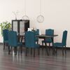 vidaXL Cadeiras de jantar 6 pcs veludo azul