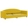 vidaXL Sof&aacute;-cama com colch&atilde;o 80x200 cm veludo amarelo