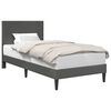 vidaXL Estrutura da Cama com cabeceira Cinzento-Escuro 100 x 200 cm