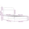 vidaXL Estrutura cama s/ colch&atilde;o derivados de madeira carvalho sonoma