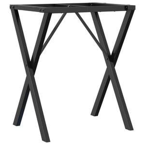 vidaXL Pernas para mesa de jantar estrutura em X a&ccedil;o
