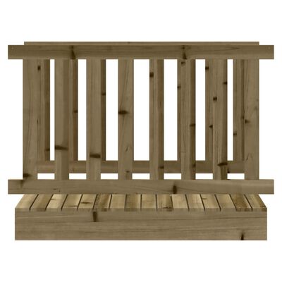 vidaXL Ponte de brincar 45x107,5x79 cm madeira de pinho impregnada