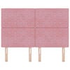 vidaXL Cabeceira com cabeceira Rosa 144 cm Couro Sint&eacute;tico
