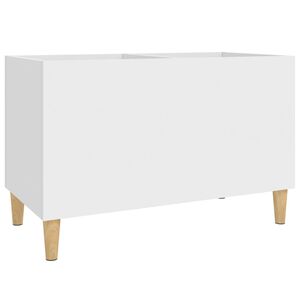 vidaXL Arm&aacute;rio para discos 74,5x38x48 cm derivados de madeira branco