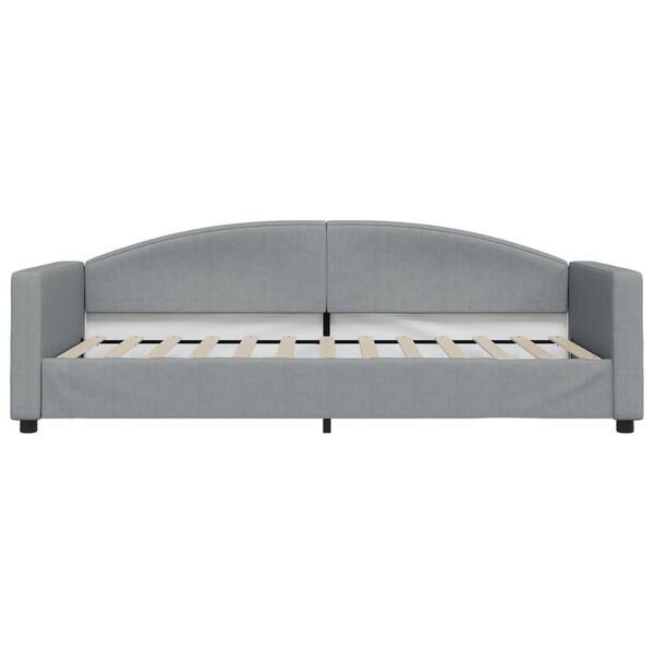 vidaXL Sof&aacute;-cama 90x200 cm tecido cinzento-claro