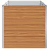 vidaXL Canteiro elevado de jardim 160x80x77cm a&ccedil;o galvanizado prateado
