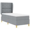 vidaXL Cama Box Springs com Colch&atilde;o Cinza Escuro 90x190 cm 80 x 200 cm