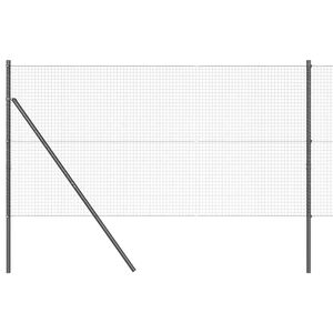 vidaXL Poste de Cerca Cinzeto