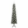 vidaXL &Aacute;rvore de Natal Artificial Verde 210 cm PVC, Pl&aacute;stico e A&ccedil;o
