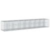 vidaXL Cama elevada de gabi&atilde;o 2 unid. 340 x 60 x 55 cm A&ccedil;o Galvanizado