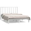 vidaXL Cama sem colch&atilde;o 140x190 cm madeira de pinho maci&ccedil;a branco