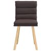 vidaXL Cadeiras de jantar 2 pcs tecido castanho-escuro