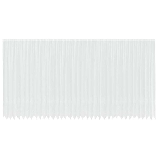 vidaXL Cortina de Renda com cortinas Branco 280 x 900 cm Poli&eacute;ster