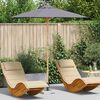 vidaXL Guarda-sol de Jardim Cinza Escuro &Oslash; 270 x 260 cm Bambu