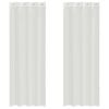 vidaXL Cortinas de voile com ilh&oacute;s 2 pcs branco