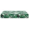 vidaXL Almofada para Sof&aacute; Externo Padr&atilde;o de Folhas 60 x 60 x 8 cm