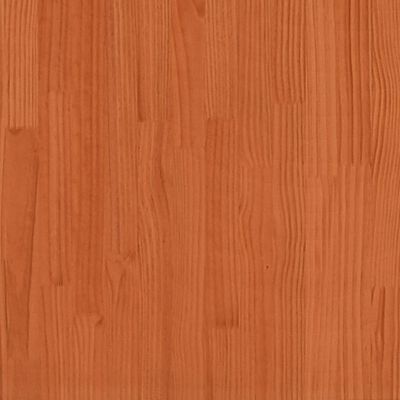 vidaXL Beliche 80x200 cm madeira de pinho maciça castanho cera