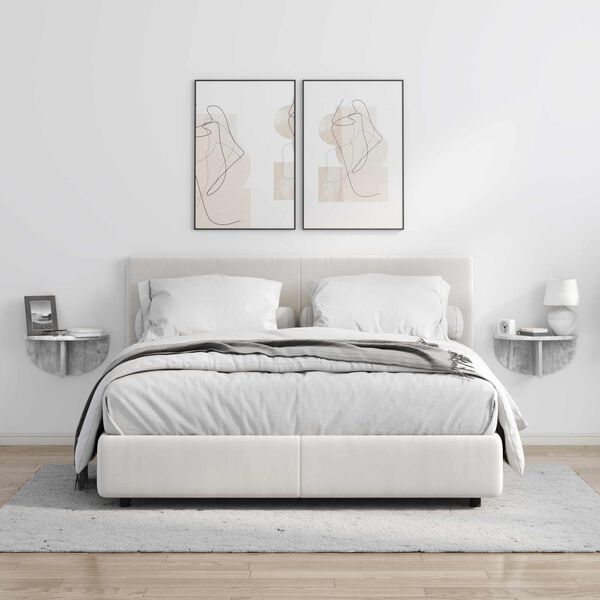 vidaXL Prateleira de Parede Montado na parede Cinzento 38 x 19 x 19 cm