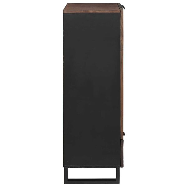 vidaXL Highboard Castanho 60 x 33 x 100 cm Madeira de mangueira maciça