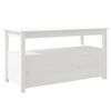 vidaXL Mesa de centro 102x49x55 cm pinho maci&ccedil;o branco