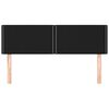 vidaXL Cabeceiras preto 144x5x78/88 cm tecido