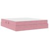 vidaXL Cama com arruma&ccedil;&atilde;o e colch&atilde;o Rosa 180 x 200 cm Veludo