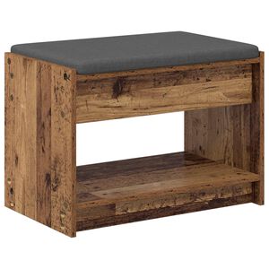 vidaXL Banco de Hall Madeira antiga 63 x 38 x 45 cm