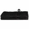 vidaXL Toalha de Convidado SOLUND 2 pcs Preto 15 x 21 cm 550 gsm