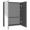 vidaXL Arm&aacute;rio espelhado para casa de banho 60x15x75 cm MDF antracite