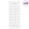 vidaXL Toalhas de rosto premium SOLUND 50 pcs 15x21 cm 600 gsm branco